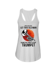 Trumpet Let This Old Man Ladies Flowy Tank tile