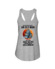 drag racing old man never 12 Ladies Flowy Tank tile