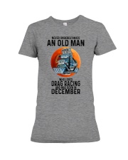 drag racing old man never 12 Premium Fit Ladies Tee tile
