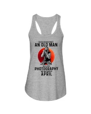 4 photography old man Ladies Flowy Tank tile