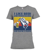 Horse Racing-like beer Premium Fit Ladies Tee tile