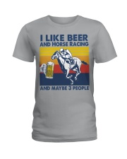 Horse Racing-like beer Ladies T-Shirt tile