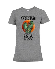 03 cactus never old man Premium Fit Ladies Tee tile