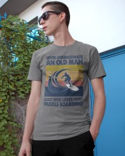 paddle boarding oldman vintage Classic T-Shirt apparel-classic-tshirt-lifestyle-17