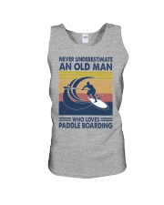 paddle boarding oldman vintage Unisex Tank tile