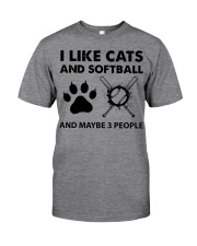like-cats-softball Classic T-Shirt front