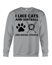 like-cats-softball Crewneck Sweatshirt tile