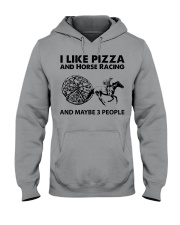like-pizza-Horse-Racing Hooded Sweatshirt tile