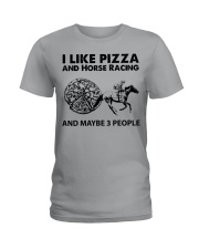like-pizza-Horse-Racing Ladies T-Shirt tile