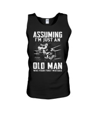 Assuming Boxing Old Man Unisex Tank tile