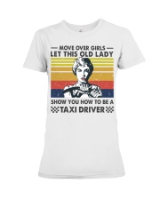 Taxi Driver Old Lady Premium Fit Ladies Tee tile