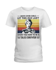 Taxi Driver Old Lady Ladies T-Shirt tile