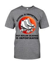 red school-roller skating Classic T-Shirt front