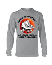 red school-roller skating Long Sleeve Tee tile