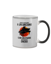 01 piano old man tbn Color Changing Mug tile