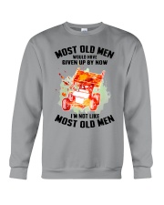 old man sprint car racing Crewneck Sweatshirt tile