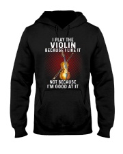 i play violin Hooded Sweatshirt tile