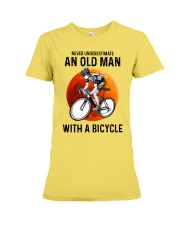 cycling never old man Premium Fit Ladies Tee tile