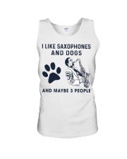 I Like Saxophones And Dogs Unisex Tank tile