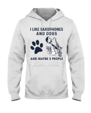 I Like Saxophones And Dogs Hooded Sweatshirt tile