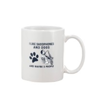 I Like Saxophones And Dogs Mug tile