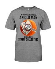 Stamp collecting old man Premium Fit Mens Tee tile