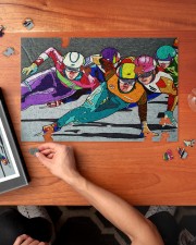speed skating 250 Piece Puzzle (horizontal) aos-jigsaw-puzzle-250-pieces-horizontal-lifestyle-front-02
