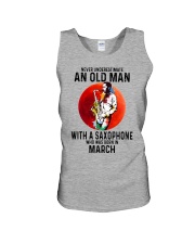 03 saxophone old man never Unisex Tank tile