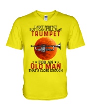 trumpet perfect olm V-Neck T-Shirt tile