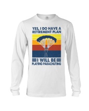 parachuting plan Long Sleeve Tee tile
