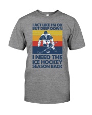 ice hockey season Premium Fit Mens Tee tile