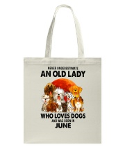 Dogs-old-lady-06 Tote Bag tile