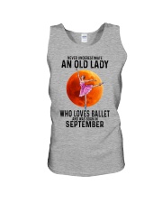 09 ballet old lady Unisex Tank tile