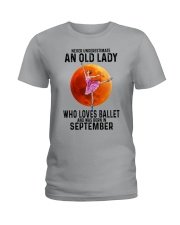 09 ballet old lady Ladies T-Shirt tile