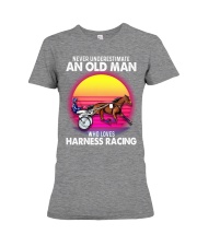 black old Harness racing Premium Fit Ladies Tee tile