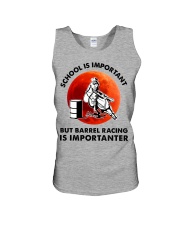 red school-barrel racing Unisex Tank tile