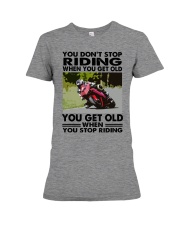 sportbike riding Premium Fit Ladies Tee tile