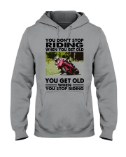 sportbike riding Hooded Sweatshirt tile