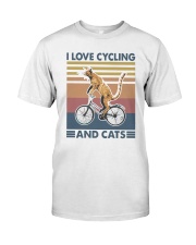 cycling and cat Premium Fit Mens Tee tile