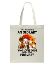 Dogs-old-lady-02 Tote Bag tile