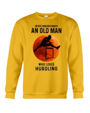 hurdling never old man Crewneck Sweatshirt tile