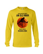 hurdling never old man Long Sleeve Tee tile