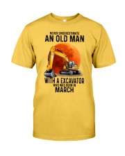 03 excavator old man color Classic T-Shirt front