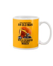 03 excavator old man color Mug tile
