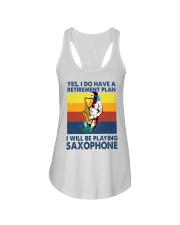Saxophone Plan Ladies Flowy Tank tile