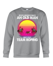 black old team roping Crewneck Sweatshirt tile