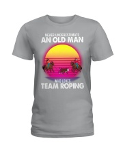 black old team roping Ladies T-Shirt tile
