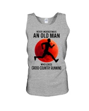 cross country running old man Unisex Tank tile
