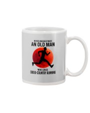 cross country running old man Mug tile