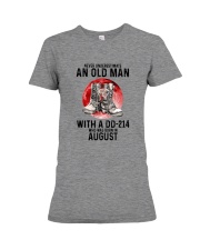 8 DD-214 old man Premium Fit Ladies Tee tile